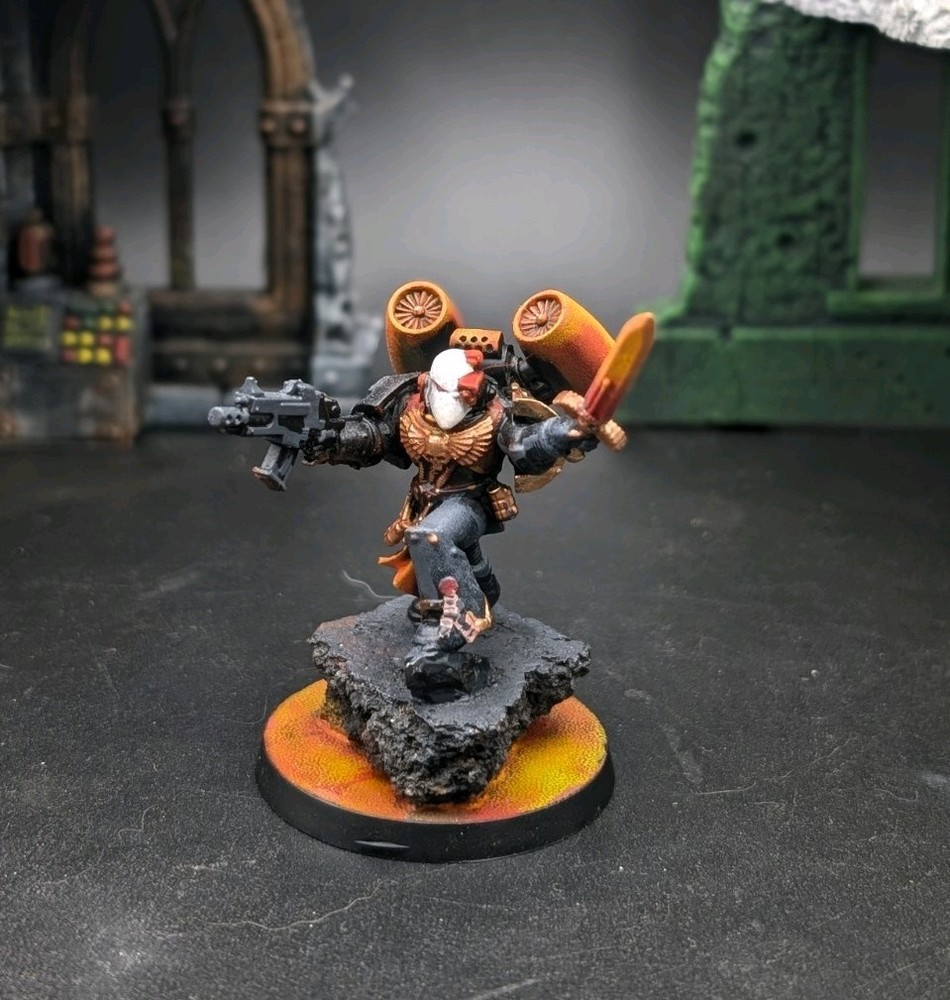 Warhammer 40k Space Marines Captain With Jump Pack Kitbash Scythes