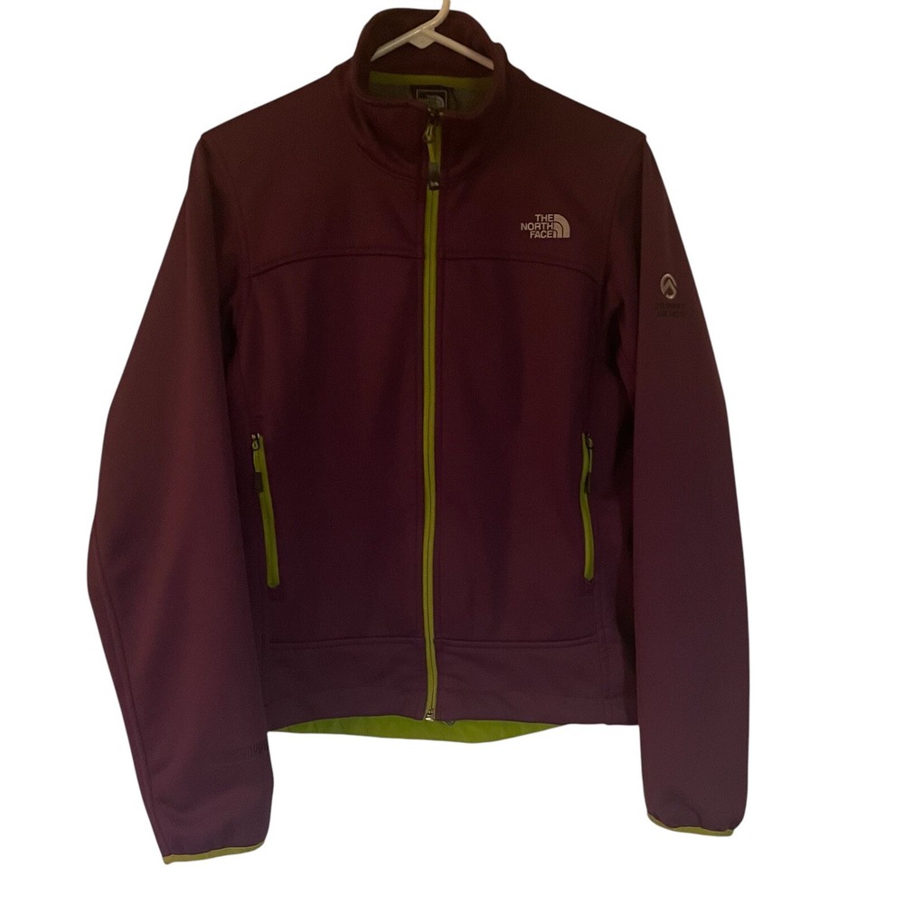 The North Face Polartec Windstopper Summit Series Womens Med Purple Soft Jacket