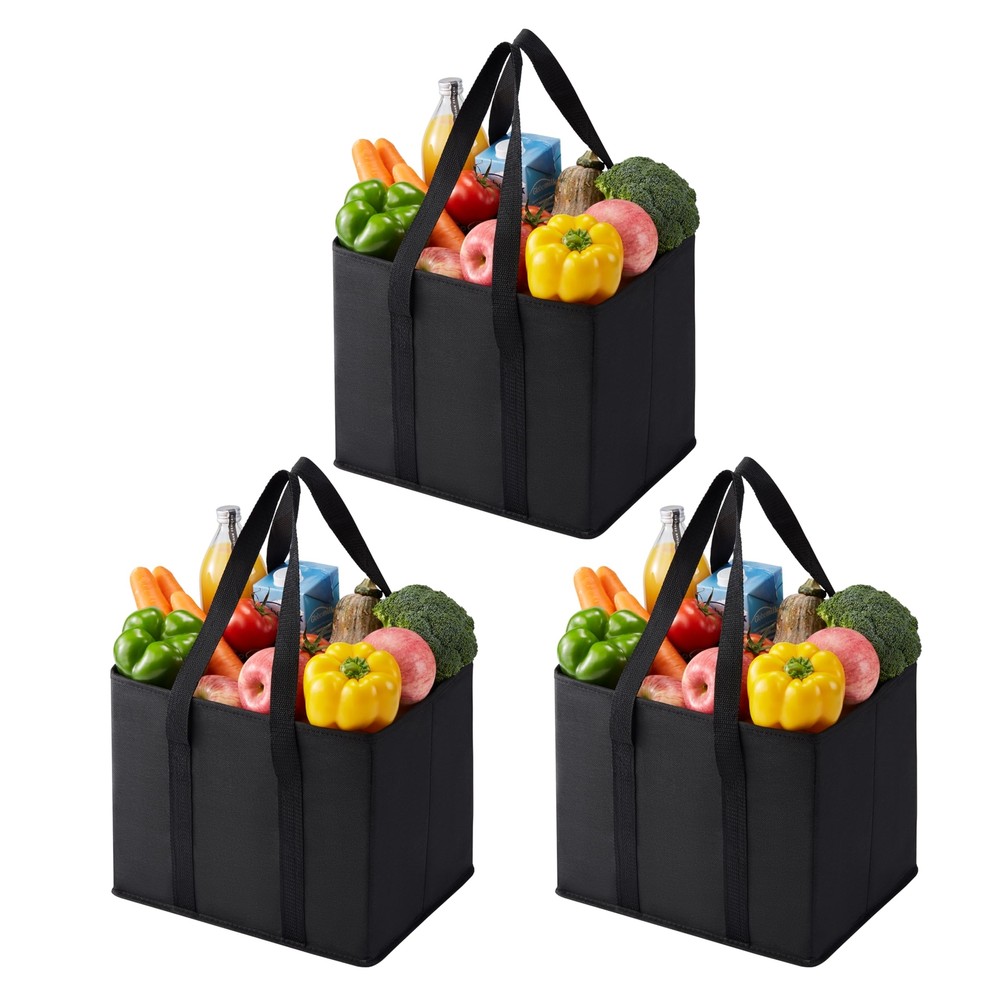3 Pack Reusable Grocery Bags, Shopping Bags for groceries, Utility Tote with ...