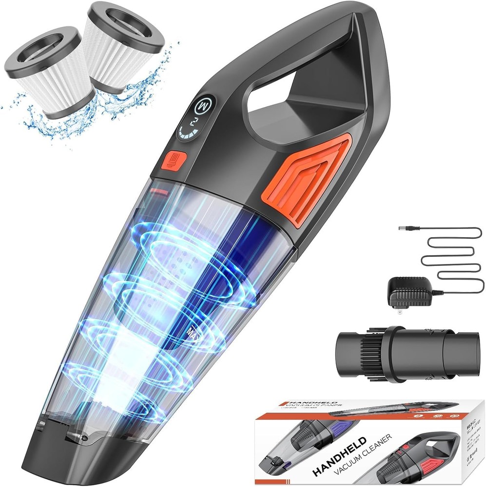 Handheld Vacuum Cordless Car Vacuum, Dust Buster Hand Vcauum Black