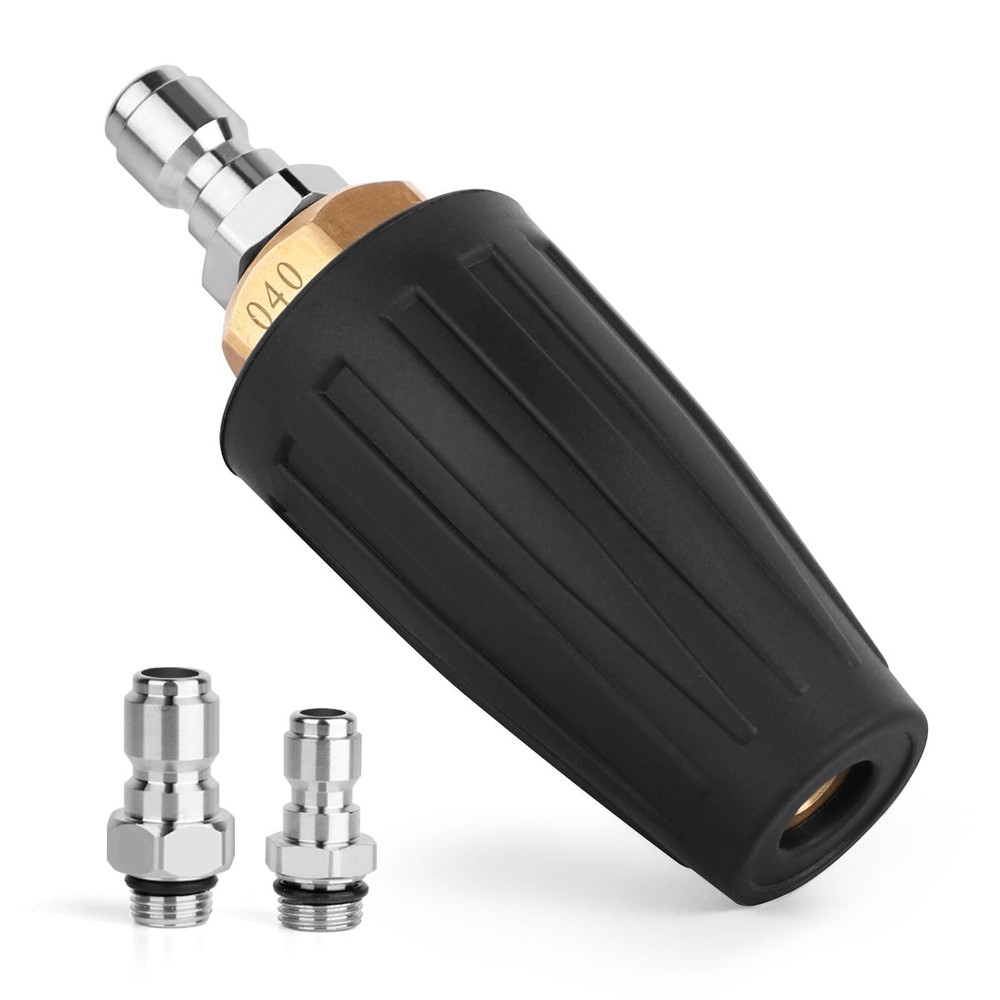 Turbo Nozzle for Pressure Washer 4000-5000 PSI 360 Rotating High-Power Spray  