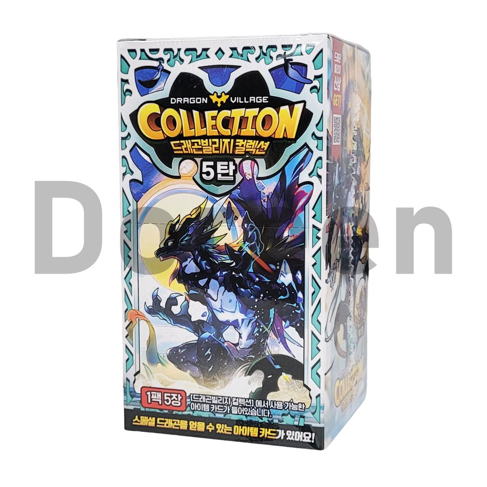 Dragon Village Collection Card Vol.5 Box Korean Mobile Game Item Coupon Sealed-image