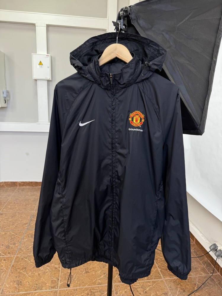 🏴󠁧󠁢󠁥󠁮󠁧󠁿 Vintage Y2K Nike Manchester United Soccer Jacket Rare Hype size L