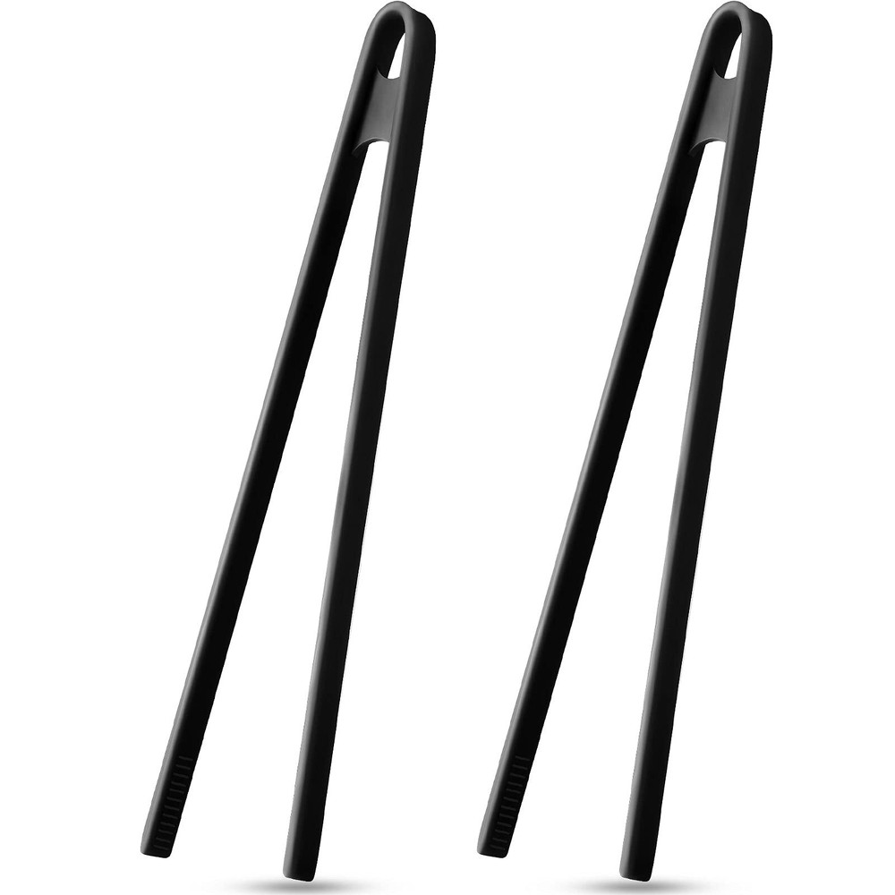 2 Pieces 11.8 Inch Silicone Trivet Tongs for Cooking Silicone Tongs Kitchen Ute