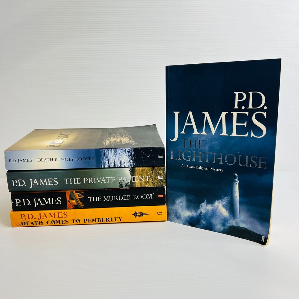 P.D James Bulk Lot Paperback Book Bundle Crime Thriller Death Murder x 5 Large
