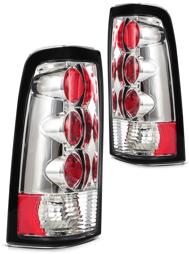GMC Sierra Chevy Silverado 1500 2500 1999-2002 Tail Lights Brake Lamps Rear