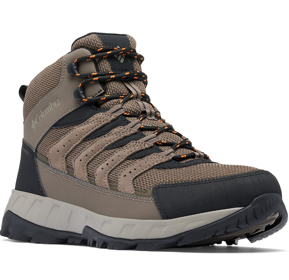 Columbia Men's Strata Trail Mid Waterproof Hiking Boot Mud Desert Sun