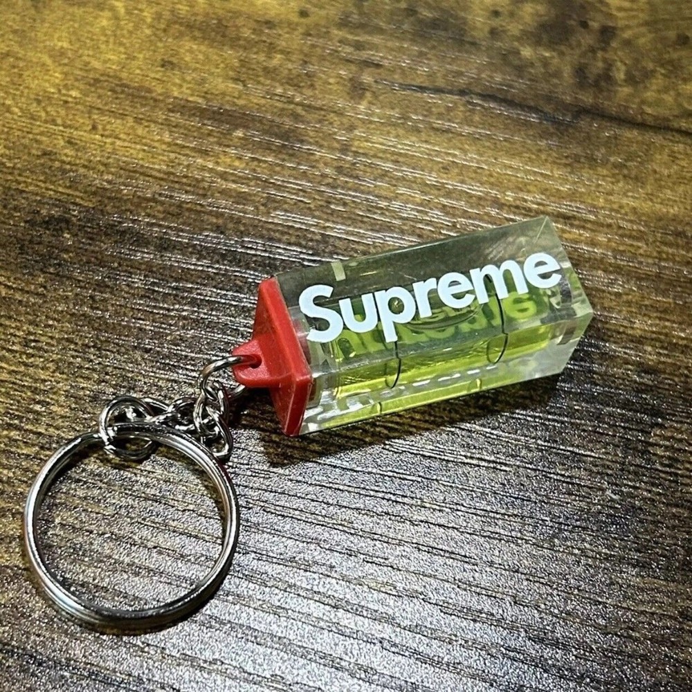 Supreme Neon Level Keychain FW18 Key Chain Box Logo Accessory NEW. FAST SHIP
