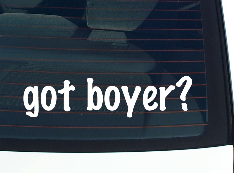 Boyer Funny Last Name Car Decal Vinyl Bumper Sticker Window Pride