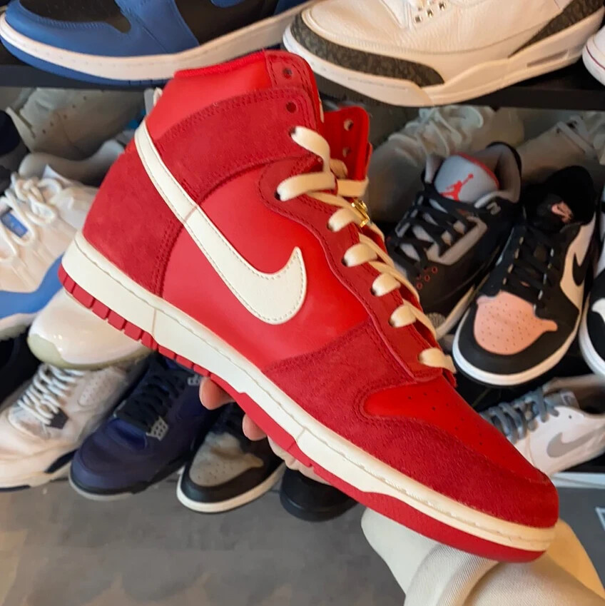 Used Nike Dunk High SE First Use Red  DH0960-600 Size 11 NB SHIPS FAST