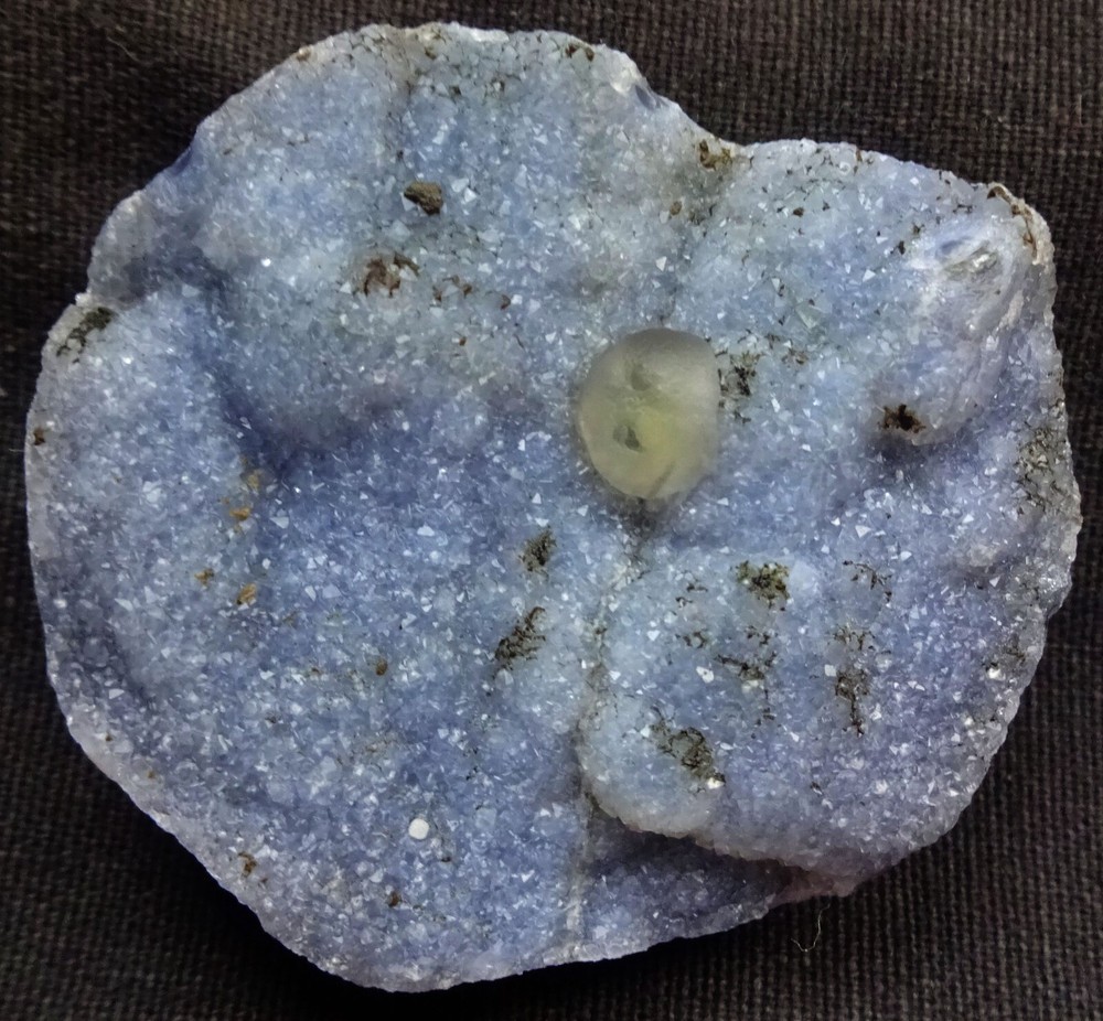 Stunning fluorite ball on chalcedony matrix mineral specimen - 10.1 cm