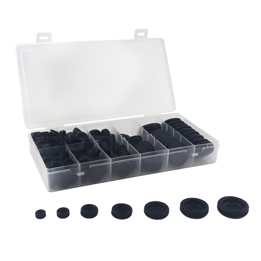 205PCS 7-Size Rubber Grommet Set for Firewall Wire Protection