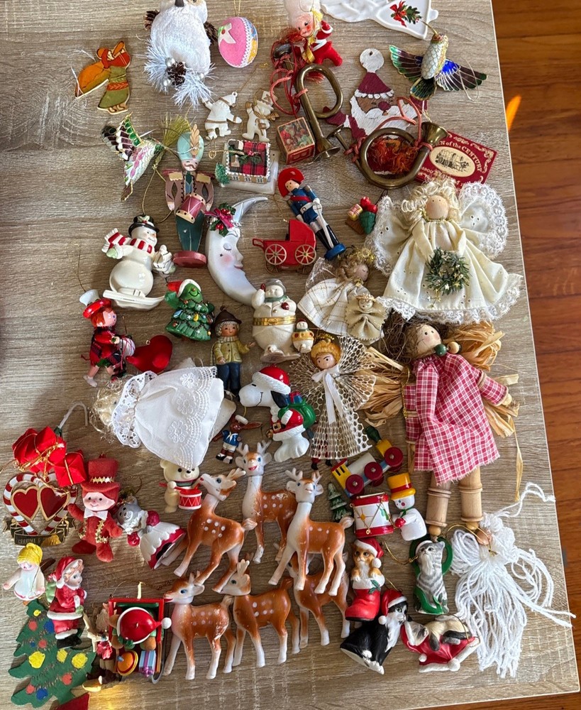 Bulk Buy Over 60 Vintage Christmas Tree Ornaments Mixed Lot