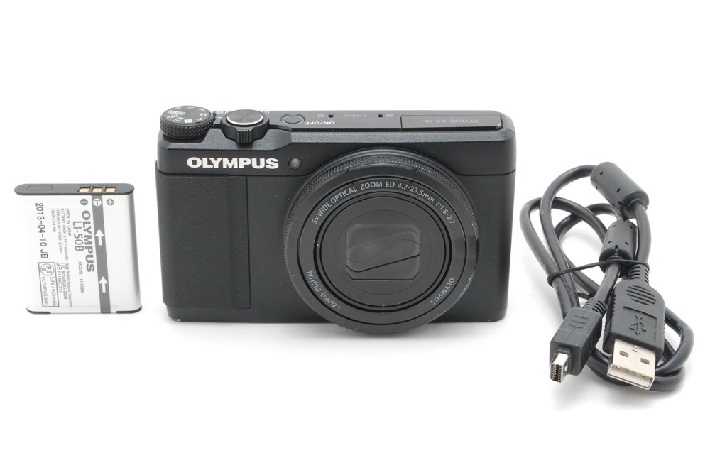 OLYMPUS STYLUS XZ-10 12MP Black Digital Camera - Excellent Condition - Imported from Japan