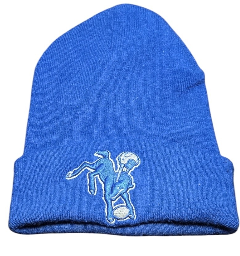 NFL Indianapolis Colts 60s LOGO Knit Cuffed Beanie Cap Hat Team Apparel NEW NWT