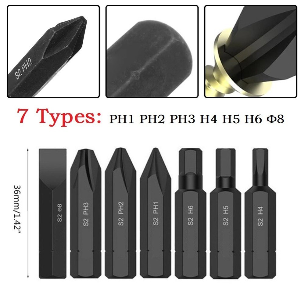Heavy Duty Electric Screwdriver Bit Set with Shockproof Handle