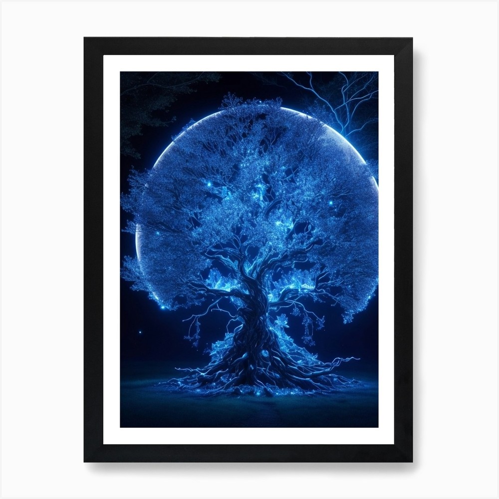 Tree of Life 147 Framed Art Print Canvas Wall Decor Picture