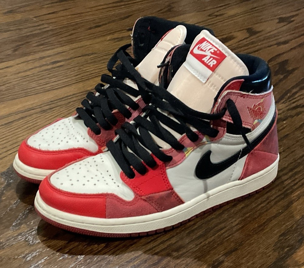 Jordan 1 Spider-Man Across The Spider Verse Size 6 Used No Box