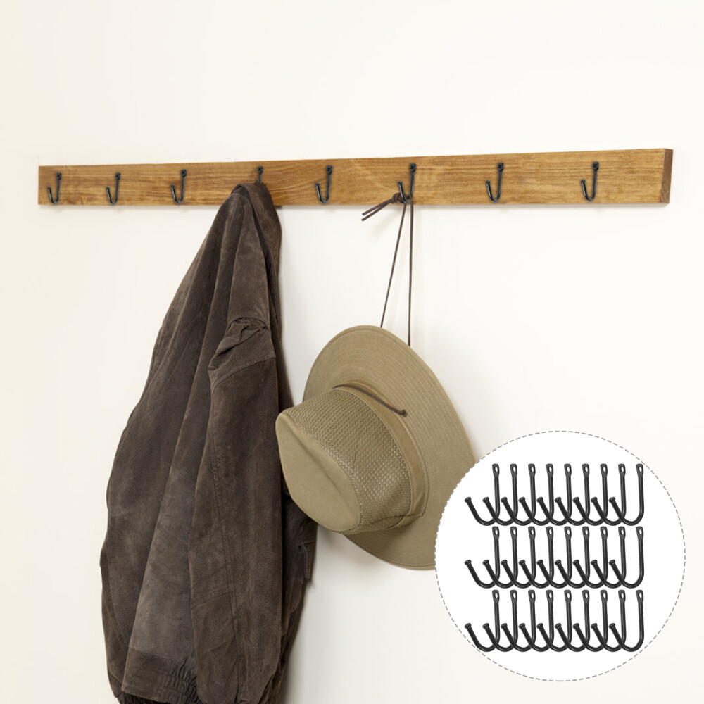 Gancho para abrigo de alambre de pared con soporte para taza de café 30 piezas ganchos pequeños niño