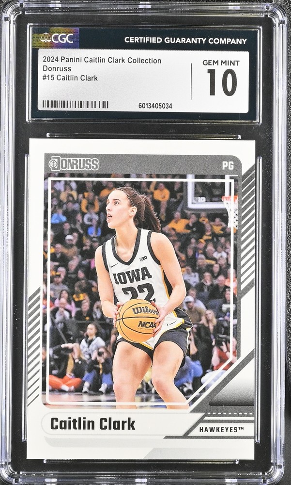 2024 Panini Caitlin Clark Collection Caitlin Clark #15 Donruss CGC 10