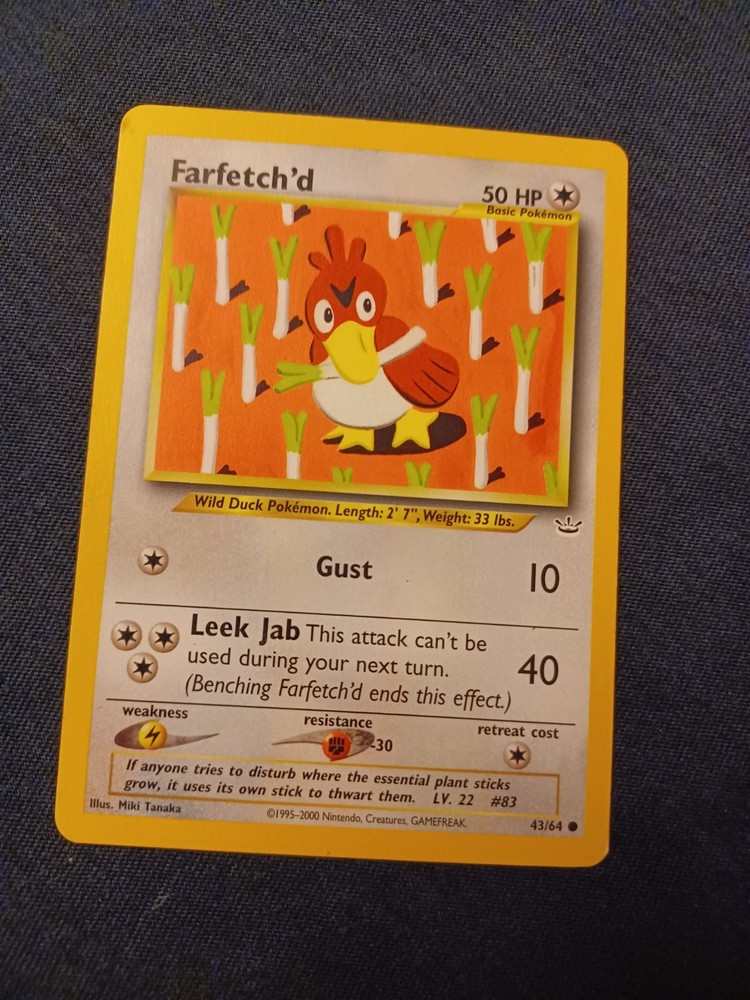 Pokemon Farfetch'd 43/64 Neo Revelation Set Unlimited LP
