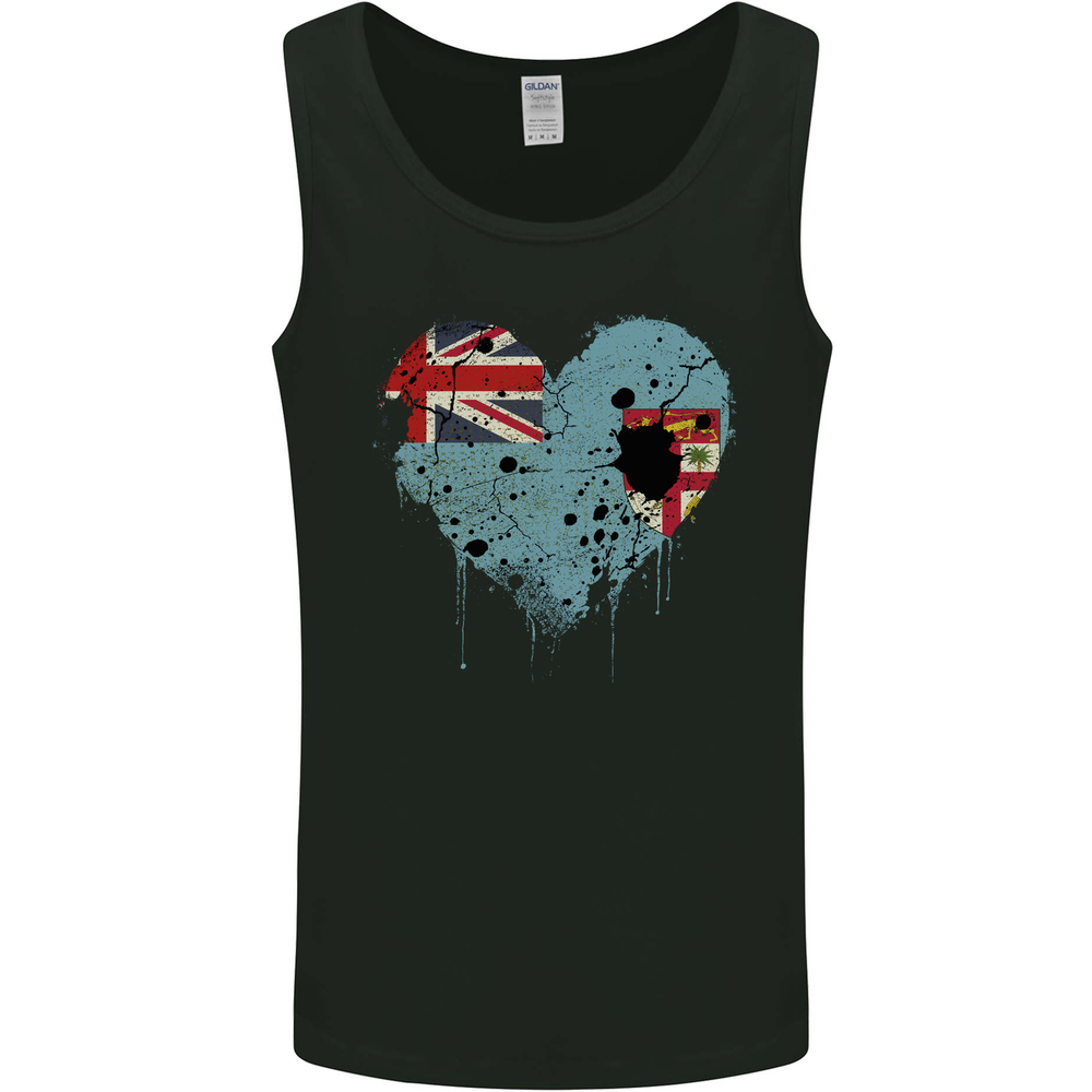 Love Fiji Flag Fijian Day Football Mens Vest Tank Top