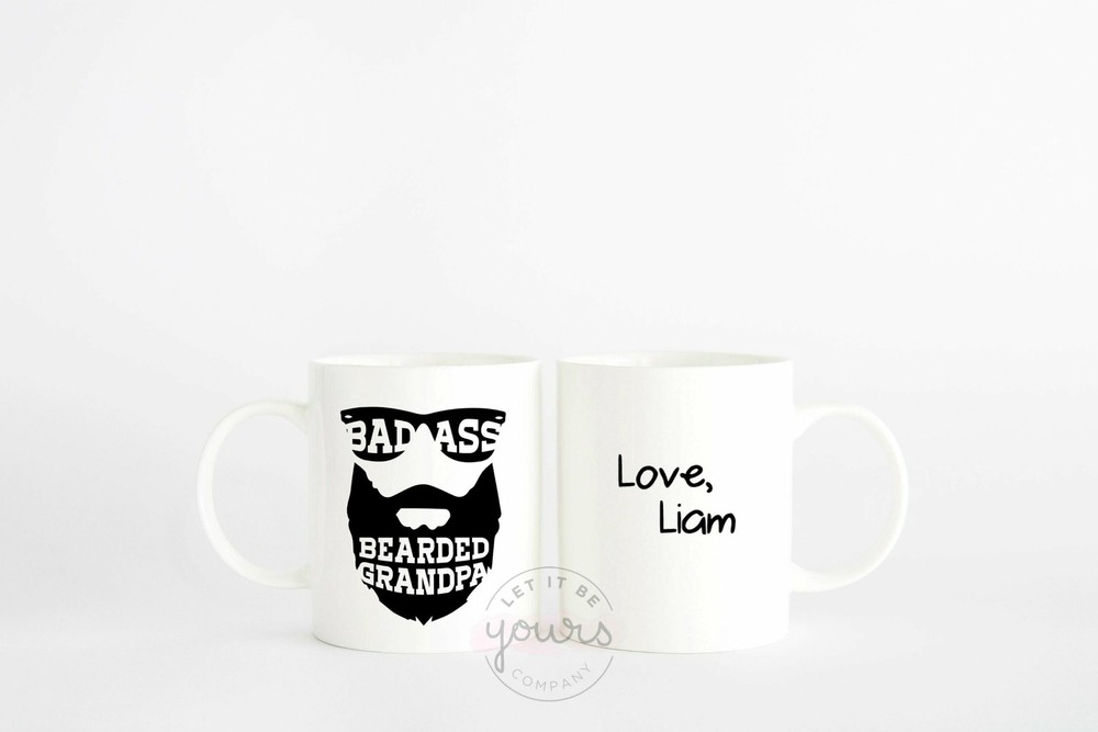 Grandpa Gift Gift For Grandpa Bearded Grandpa Dad Mug New Grandpa Mug Gift From