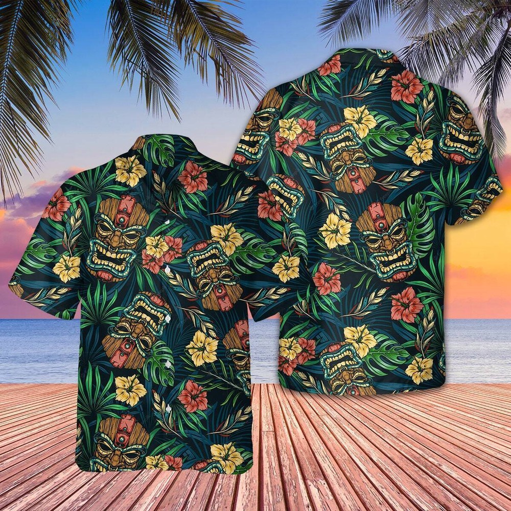Tiki Tiki Aloha Tropical 3D Hawaii Shirt with Vibrant All Over Print for Mother's Day Gift