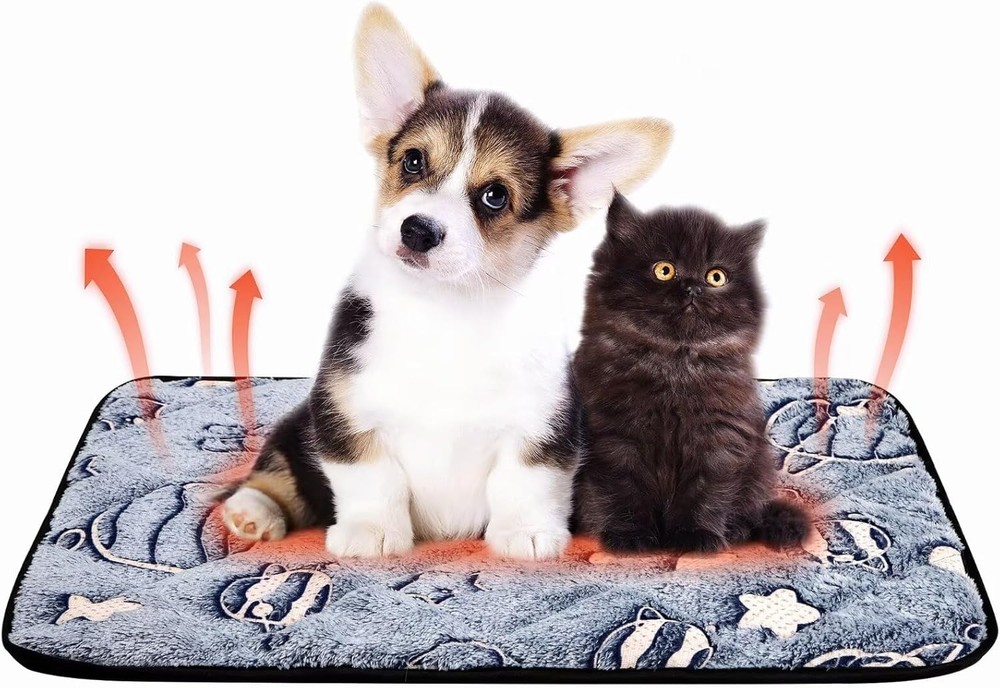 Paw Legend Self-Warming Navy Cat Bed Mat 23.6x23.6x17.7 Inches for Cozy Comfort