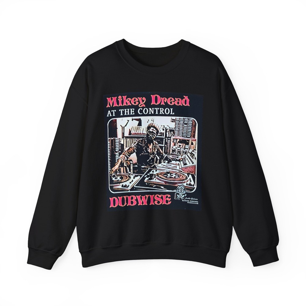 Mikey Dread Dubwise Graphic Print Art LS Unisex Heavy Blend™ Crewneck Sweatshirt