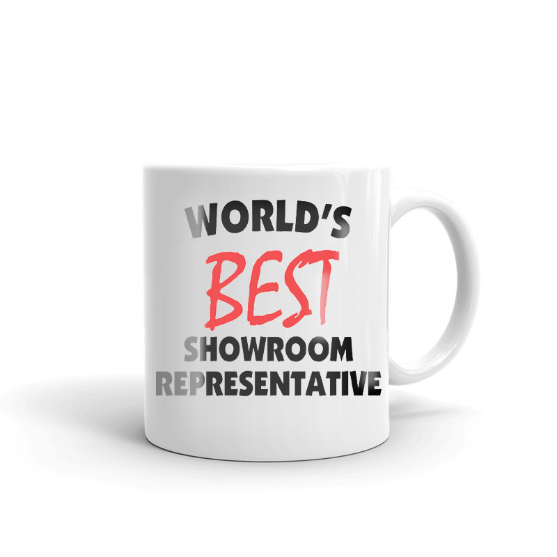 World's Best Showroom Representative Coffee Tea Ceramic Mug Office Work Cup Gift