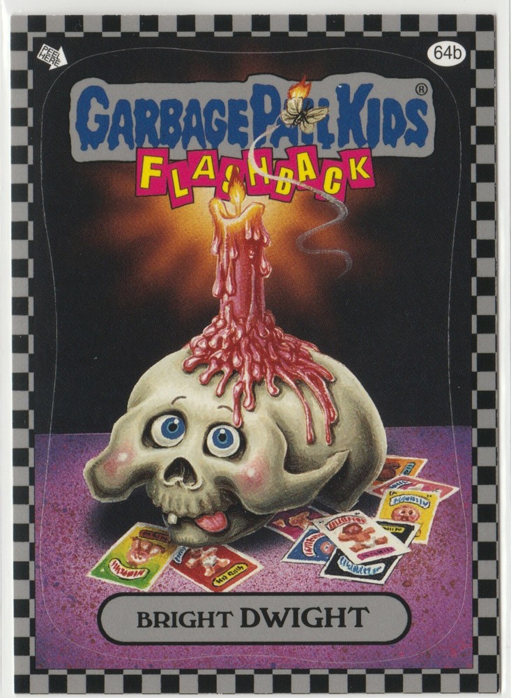 Bright Dwight #64b Silver Garbage Pail Kids GPK 2010 Flashback Series 1 FB1 Card  