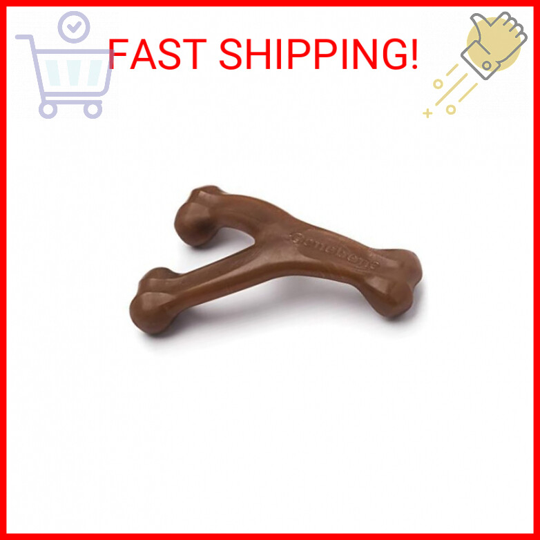 Benebone Indestructible Wishbone Dog Chew Toy for Aggressive Chewers, Long Lasti