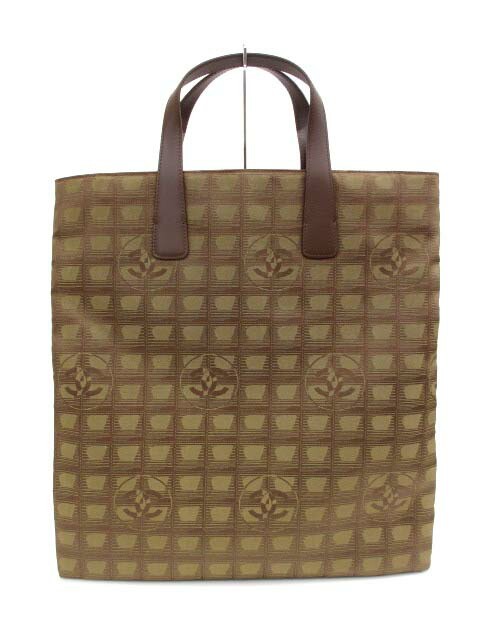 Chanel Khaki Nylon Travel Tote Bag for Women Pre-Owned