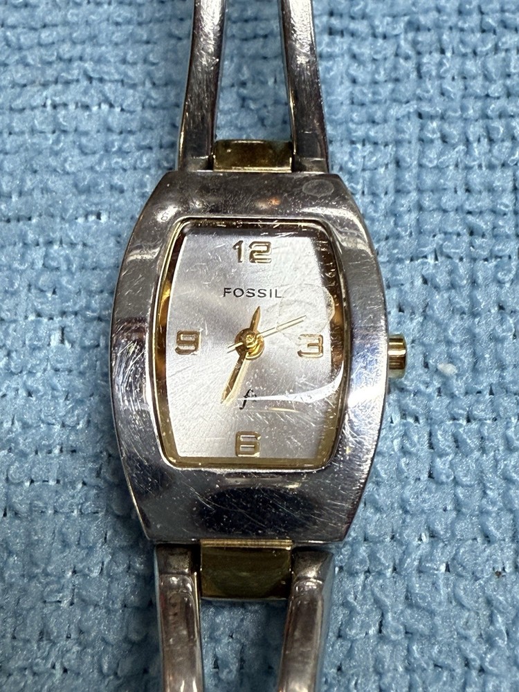 Fossil F2 Women’s Two-Tone Watch 19mm with New Battery