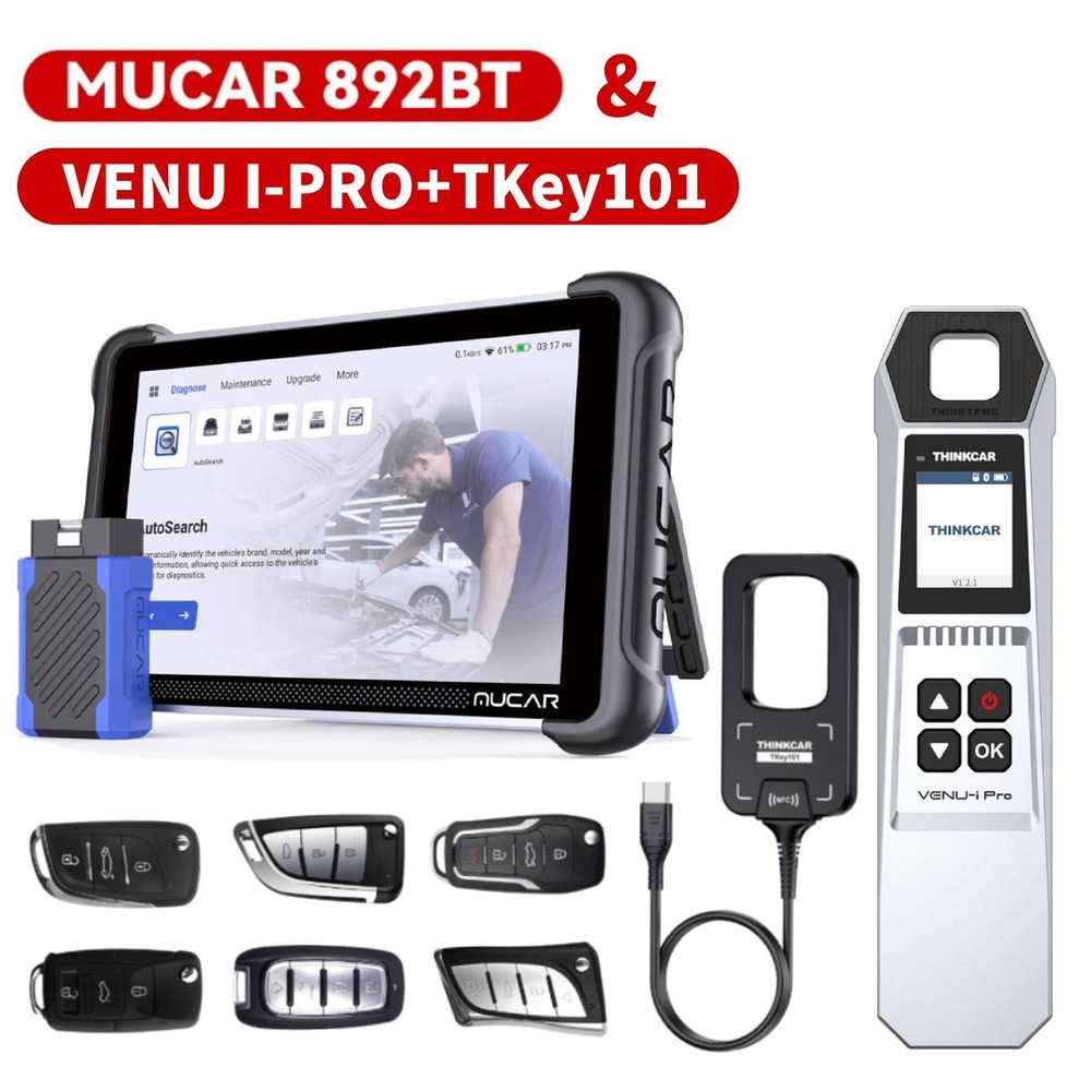 MUCAR 892BT Full System AI Diagnostic Tool Car Bidirectional Scanner