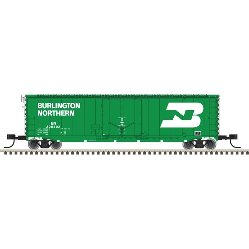 Atlas N Scale 50007145 GA 50' RBL Boxcar Burlington Northern Road # 329402