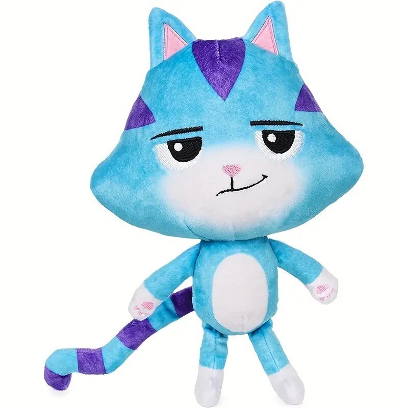 Gabby's Dollhouse 8-inch Blue Bare Cat Rat Plush Purr-ific Toy