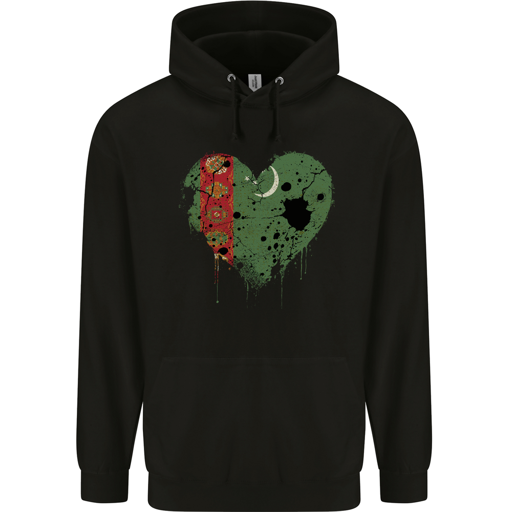 Love Turkmenistan Flag The Turkmen Day Football Mens 80% Cotton Hoodie