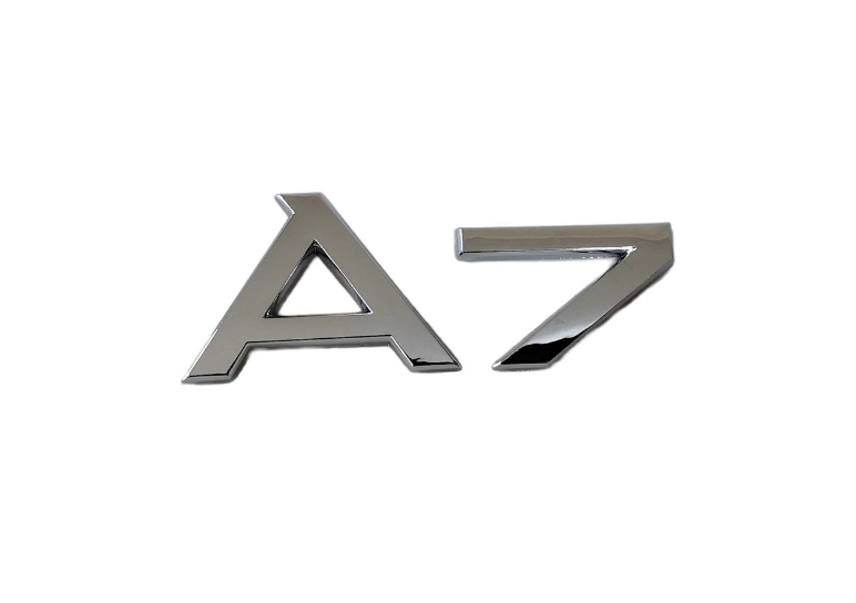 CHROME FIT AUDI A7 REAR TRUNK EMBLEM BADGE NAMEPLATE DECAL LETTER NUMBER NEW
