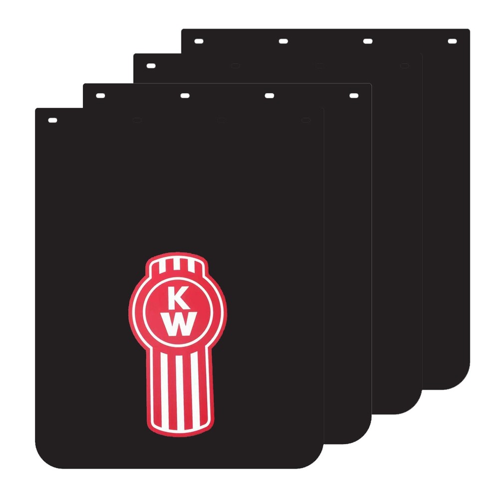 24x30 Black PVC Polymer Semi Truck Mud Flaps 2 Pairs