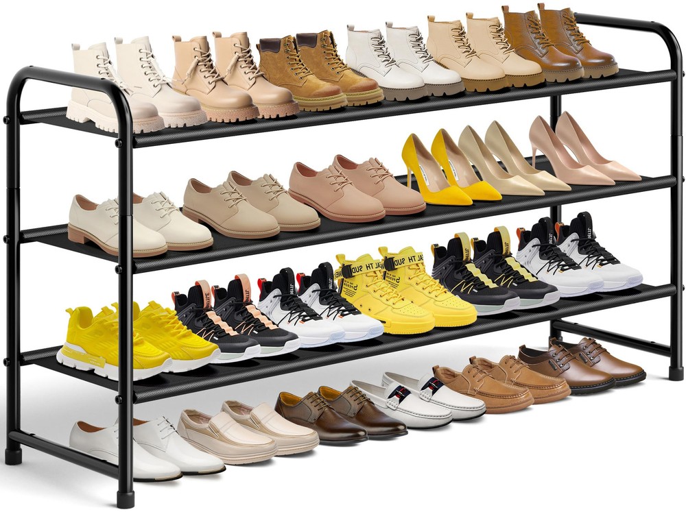 3-Tier Slim Shoe Rack for Closet, Floor, or Entryway Space-Saving Shoe Organizer Storage Solution