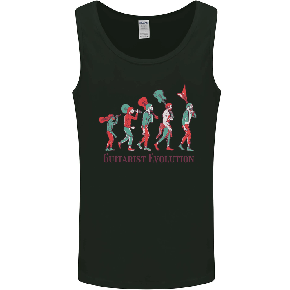 Evolution of a Guitarist Mens Vest Tank Top
