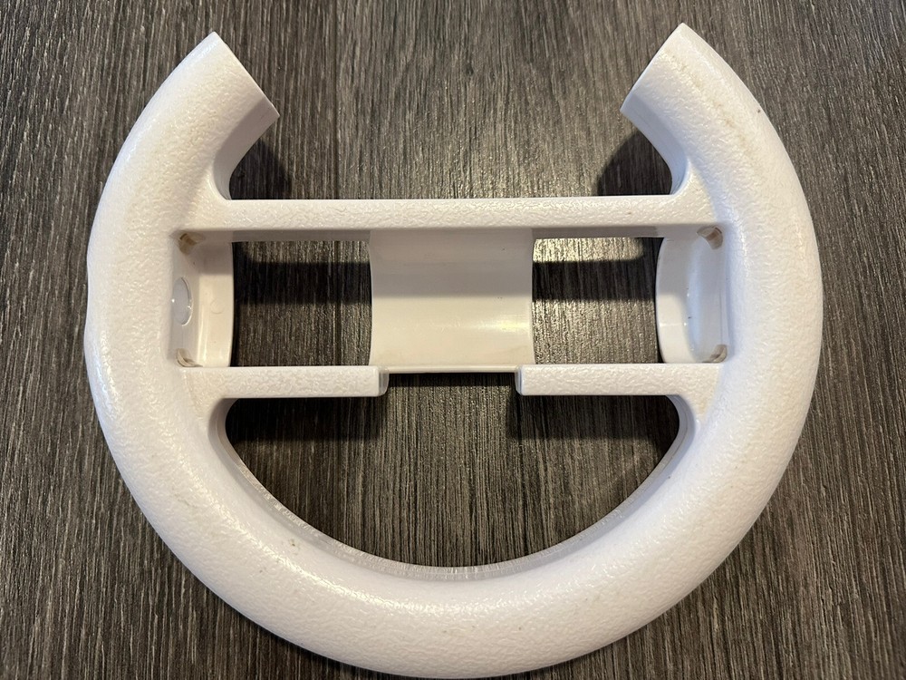 Nintendo Wii Steering Wheel Remote Controller For Car Racing White