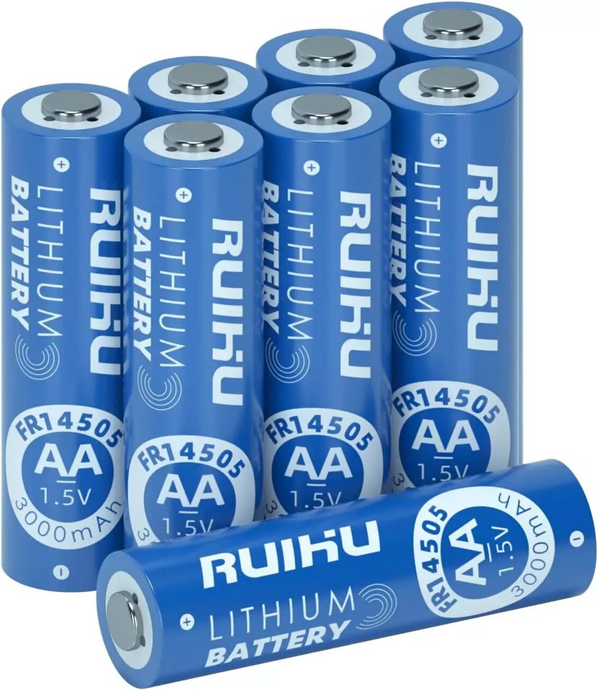 8 Pack Extended Long-Lasting Lithium Batteries for Blink Camera - 1.5V 3000mAh