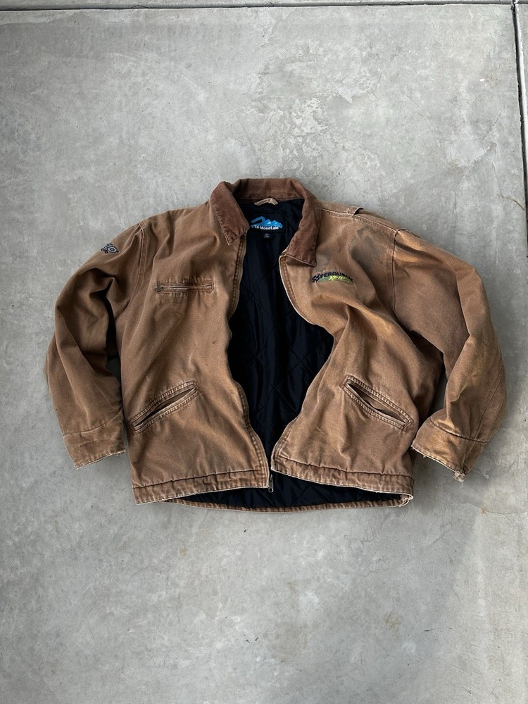 TRI MOUNTAIN - Men's Detroit Style Quilt-Lined Canvas Zip Jacket - size XL