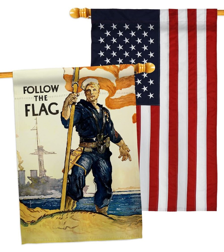 USBrotherhood The Flag House Pack Armed Forces Navy USN Seabee United State A...