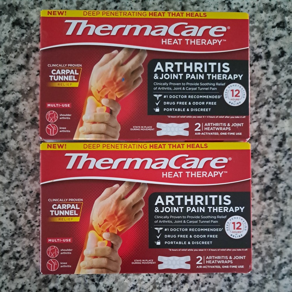 2X Targeted Heat Wraps for Arthritis Pain Relief - 8-Hour Therapeutic Therapy -