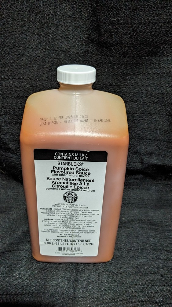Starbucks Seasonal Pumpkin Spice Sauce 63 Oz || BB 4/10/26 Discontinued-image