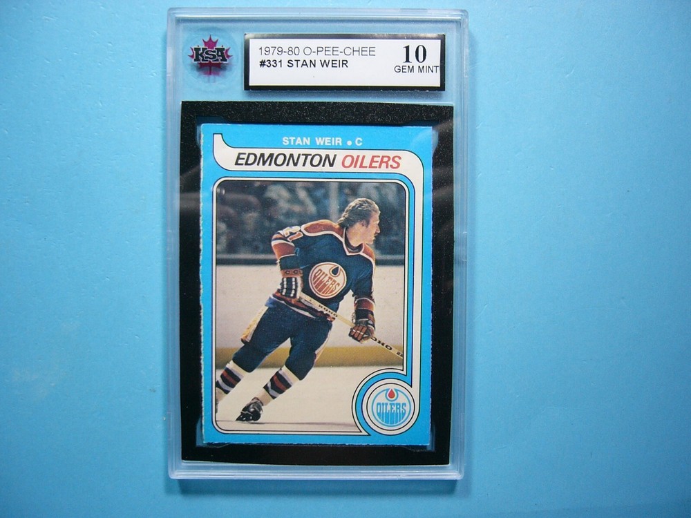 1979/80 O-PEE-CHEE NHL HOCKEY CARD #331 STAN WEIR KSA 10 GEM MINT SHARP+ OPC